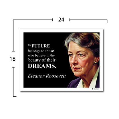 Eleanor Roosevelt Inspirational Quote Poster - Young N Refined
