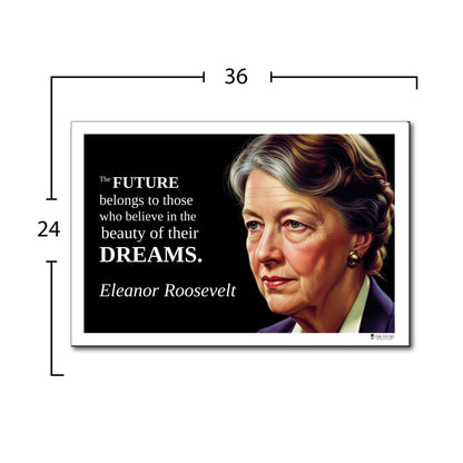 Eleanor Roosevelt Inspirational Quote Poster - Young N Refined