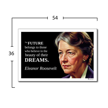 Eleanor Roosevelt Inspirational Quote Poster - Young N Refined