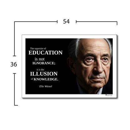 Elie Wiesel Inspirational Quote Poster - Young N Refined
