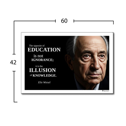 Elie Wiesel Inspirational Quote Poster - Young N Refined