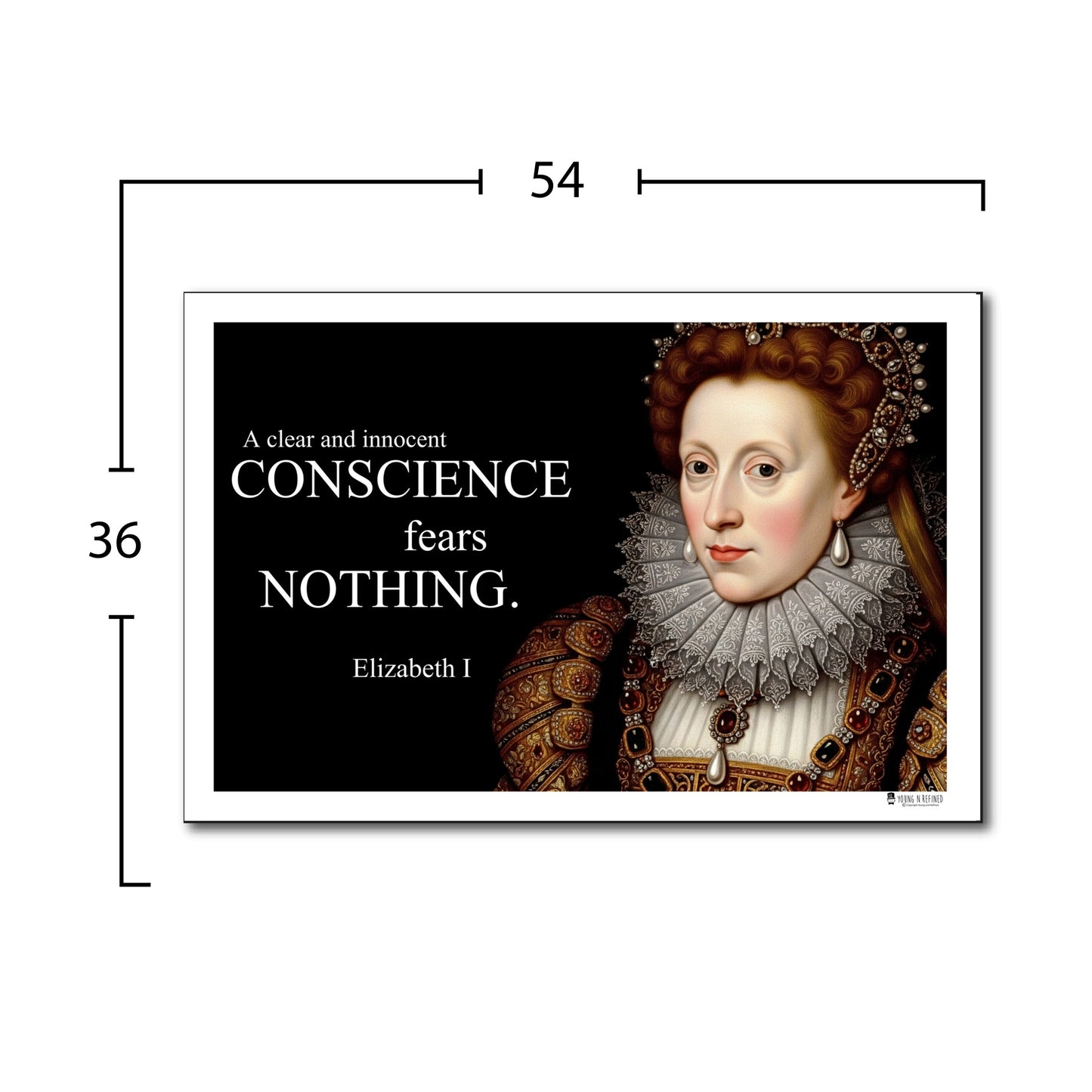 Elizabeth I Inspirational Quote Wall Art
