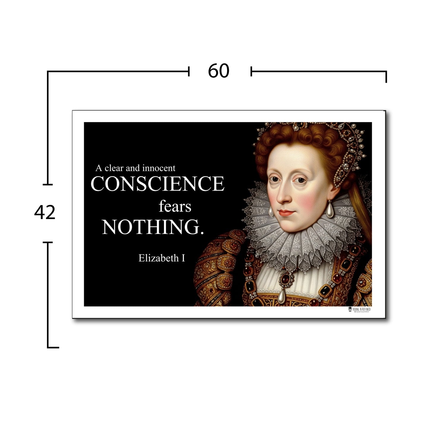 Elizabeth I Inspirational Quote Wall Art