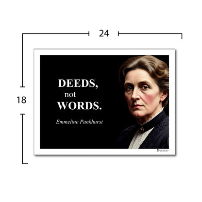 Emmeline Pankhurst Inspirational Quote Poster - Young N Refined