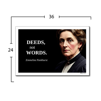 Emmeline Pankhurst Inspirational Quote Poster - Young N Refined