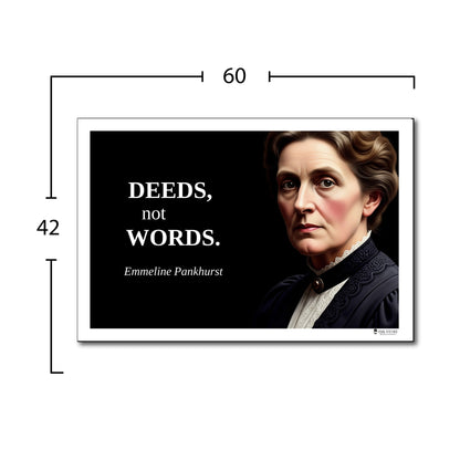 Emmeline Pankhurst Inspirational Quote Poster - Young N Refined