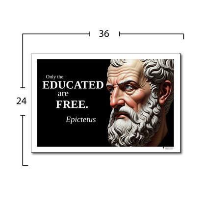 Epictetus Inspirational Quote Poster - Young N Refined