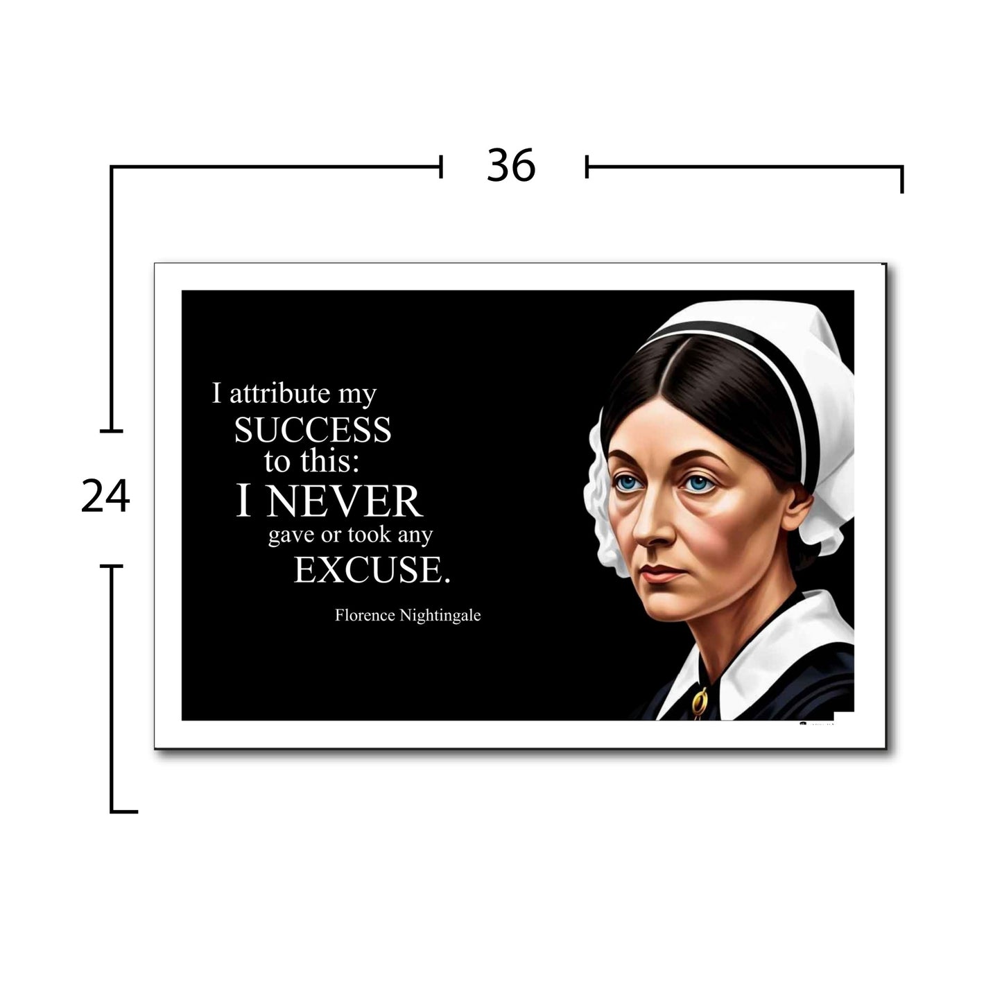 Florence Nightingale Inspirational Quote Poster - Young N Refined