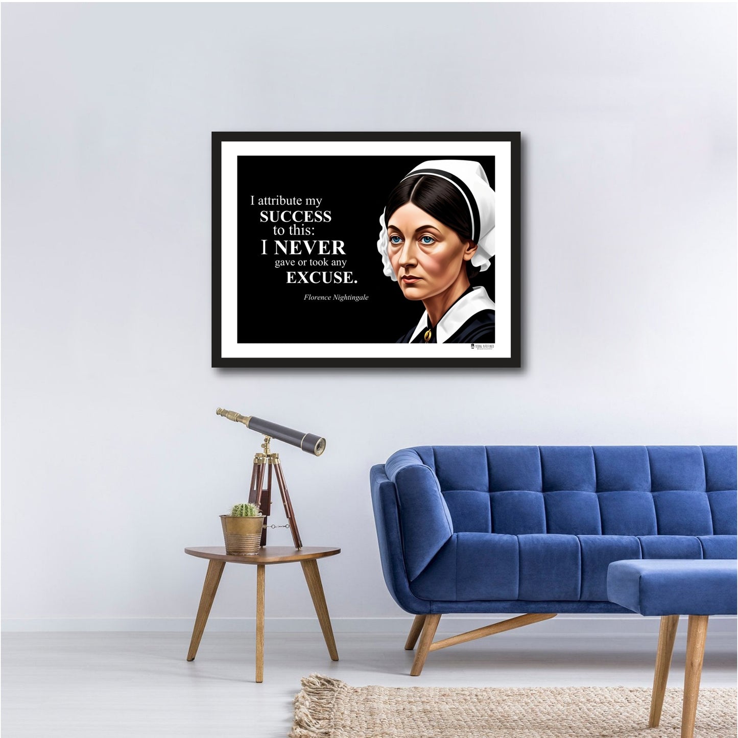 Florence Nightingale Inspirational Quote Poster - Young N Refined