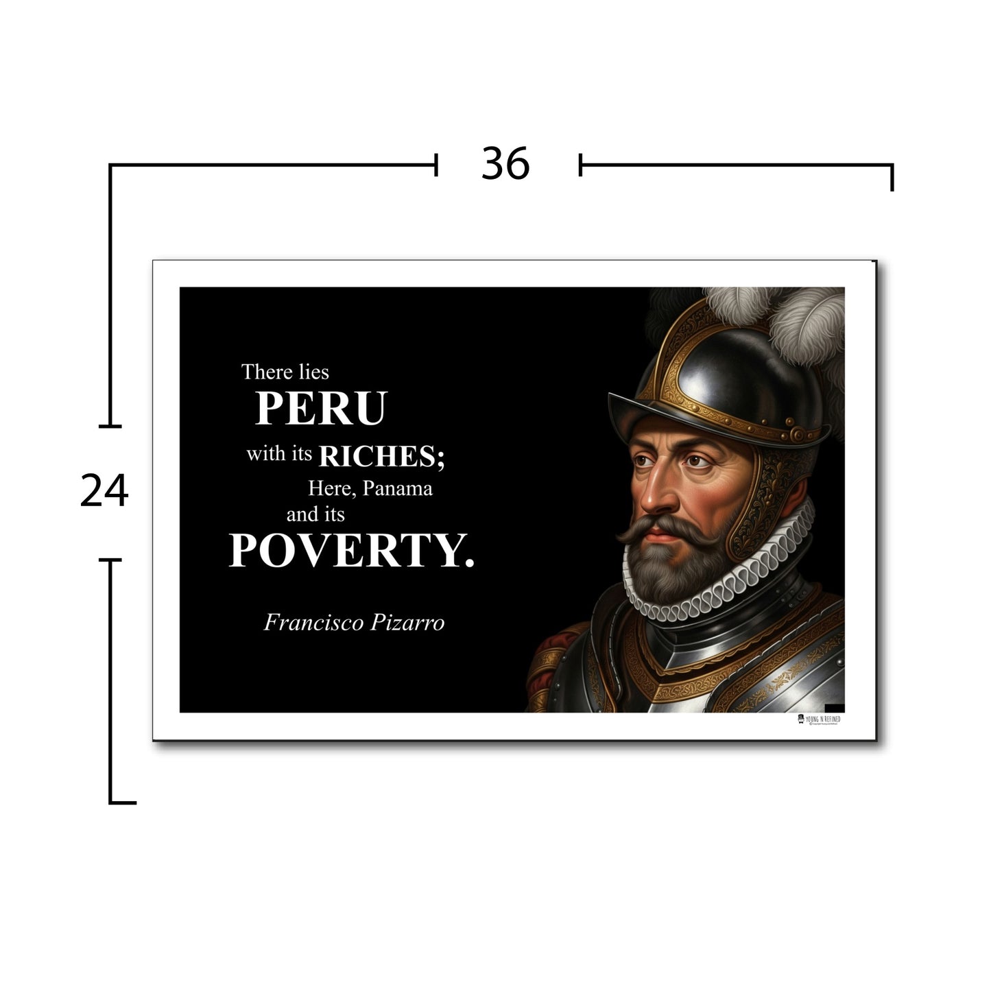 Francisco Pizarro Inspirational Quote Wall Art