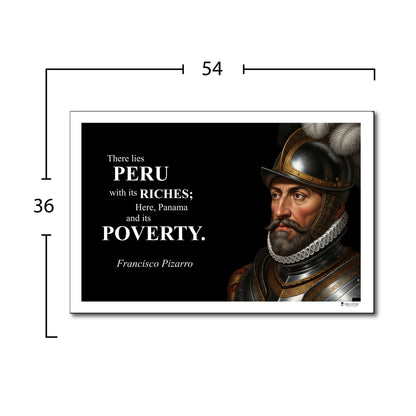 Francisco Pizarro Inspirational Quote Wall Art
