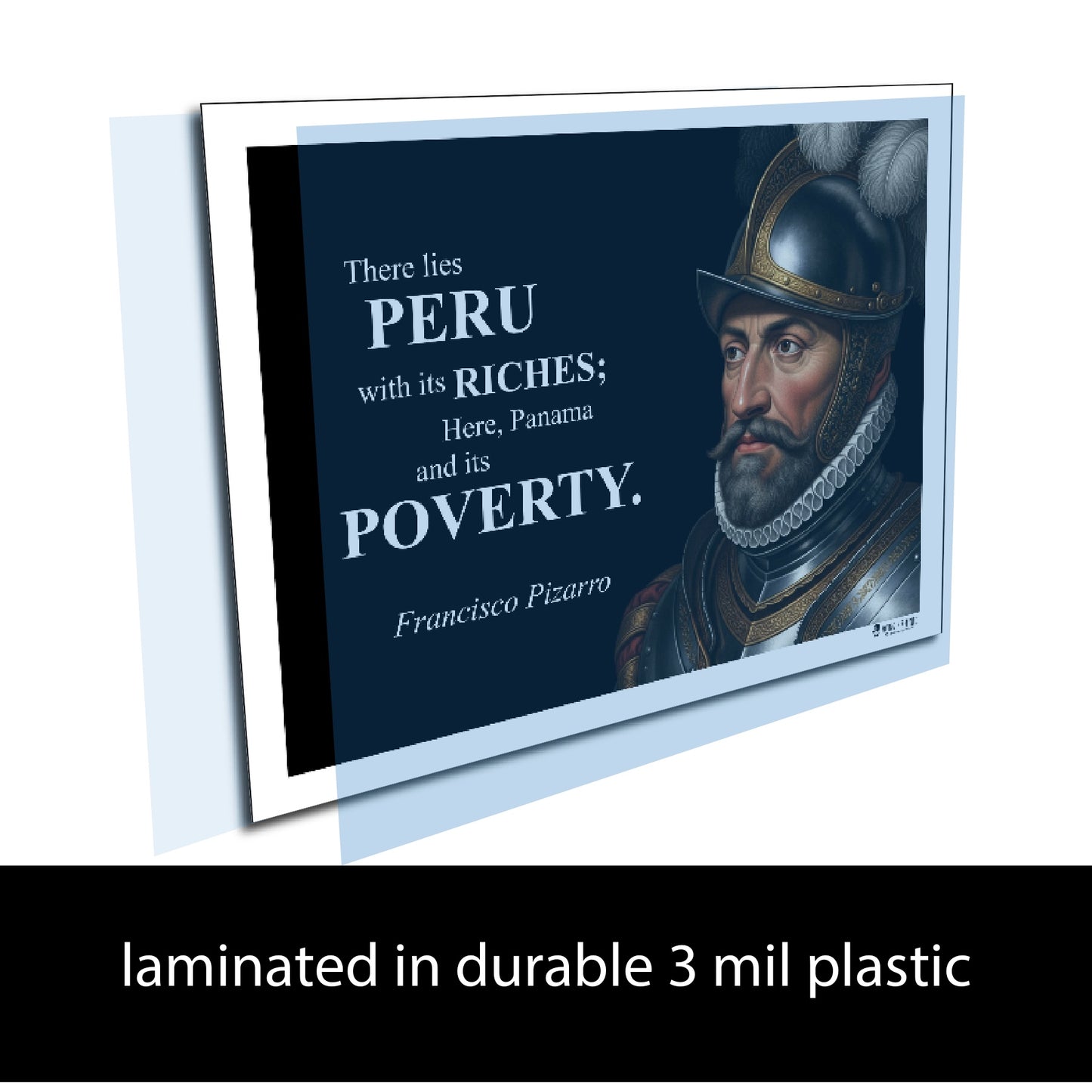 Francisco Pizarro Inspirational Quote Wall Art