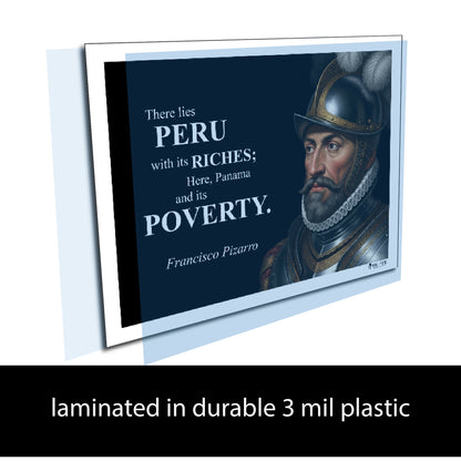 Francisco Pizarro Inspirational Quote Wall Art