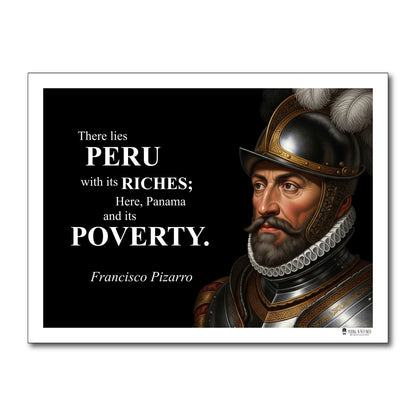 Francisco Pizarro Inspirational Quote Wall Art