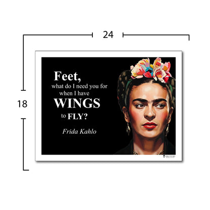 Frida Kahlo Inspirational Quote Wall Art