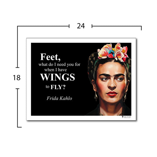 Frida Kahlo Inspirational Quote Wall Art