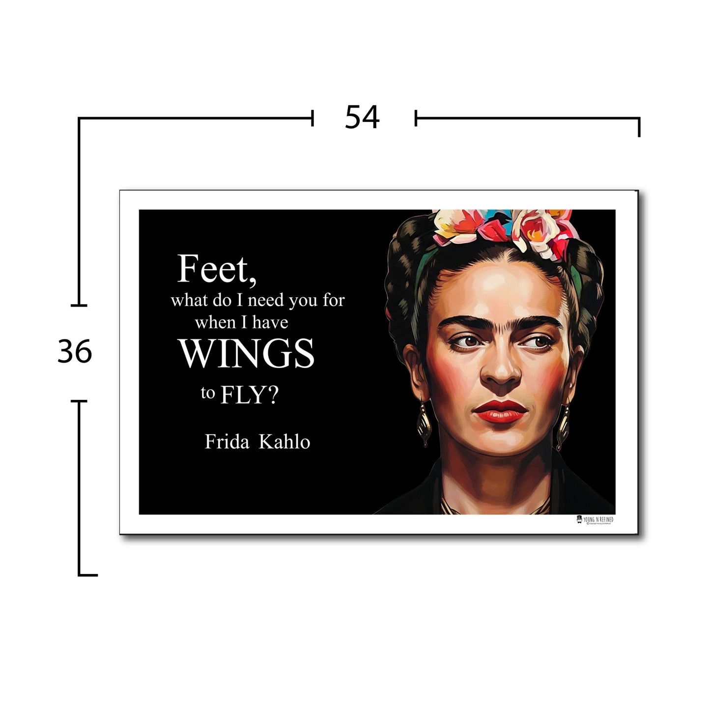 Frida Kahlo Inspirational Quote Wall Art