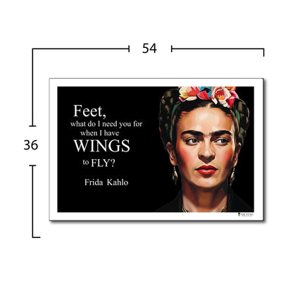 Frida Kahlo Inspirational Quote Wall Art