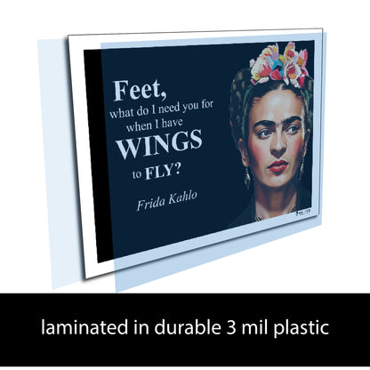 Frida Kahlo Inspirational Quote Wall Art