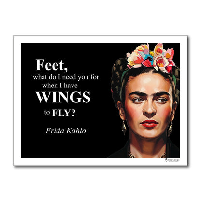 Frida Kahlo Inspirational Quote Wall Art