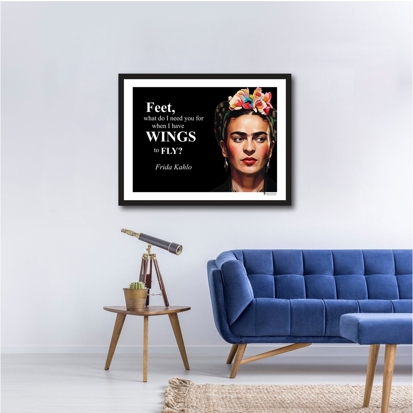 Frida Kahlo Inspirational Quote Wall Art