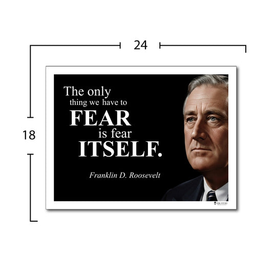 Franklin D. Roosevelt Inspirational Quote Wall Art
