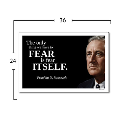 Franklin D. Roosevelt Inspirational Quote Wall Art
