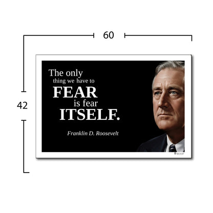 Franklin D. Roosevelt Inspirational Quote Wall Art