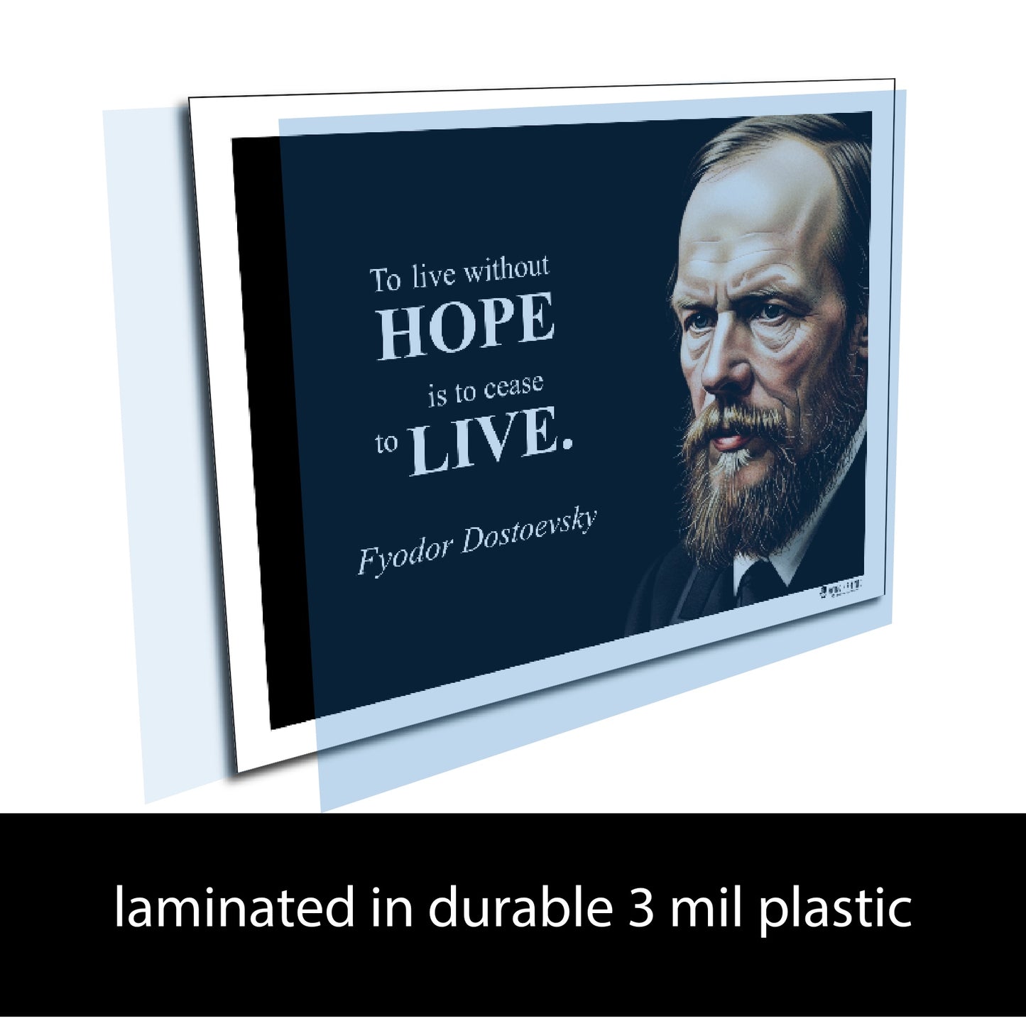 Fyodor Dostoevsky Inspirational Quote Wall Art