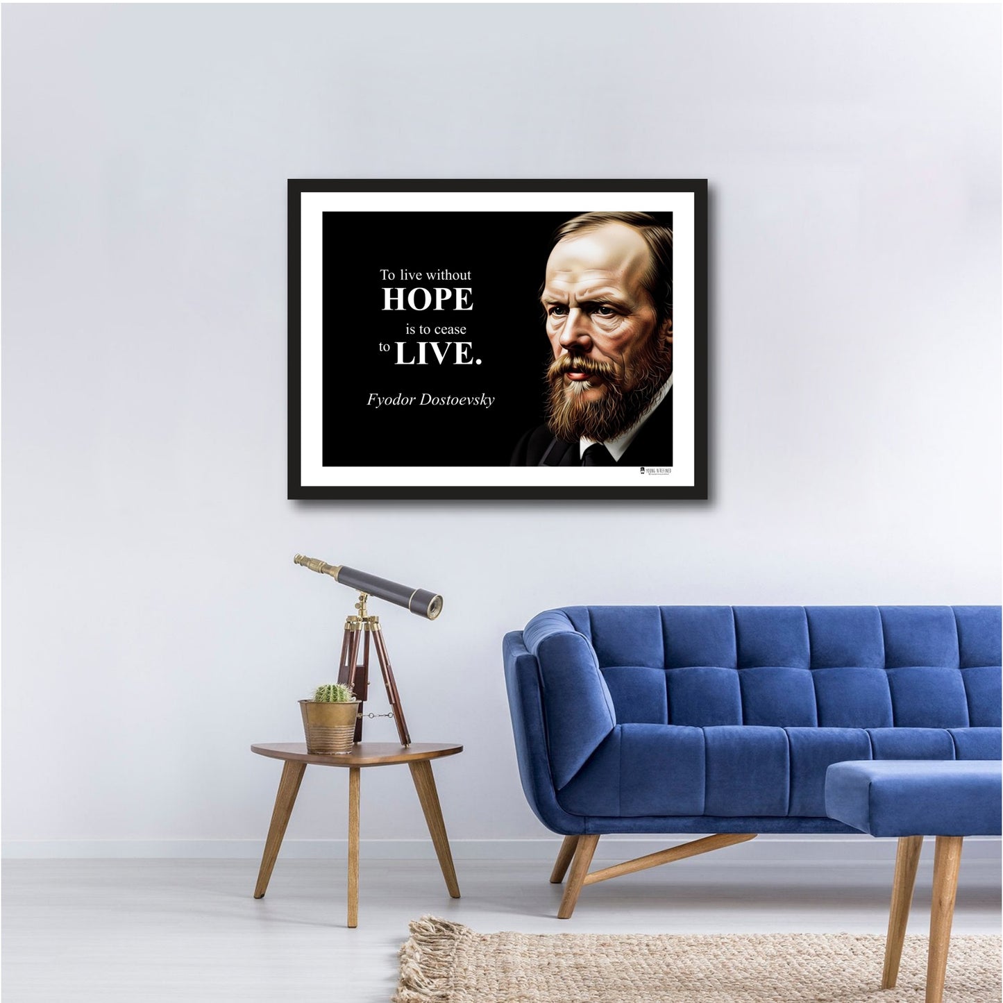 Fyodor Dostoevsky Inspirational Quote Wall Art