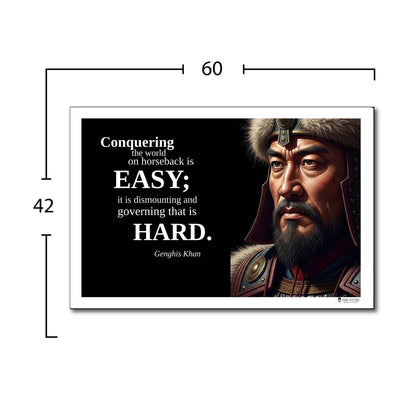 Genghis Khan Inspirational Quote Wall Art