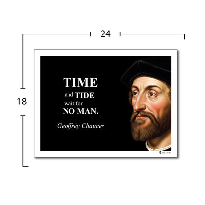 Geoffrey Chaucer Inspirational Quote Wall Art