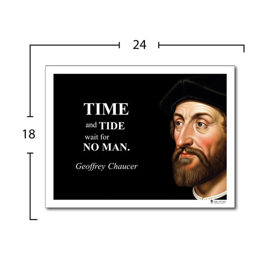 Geoffrey Chaucer Inspirational Quote Wall Art