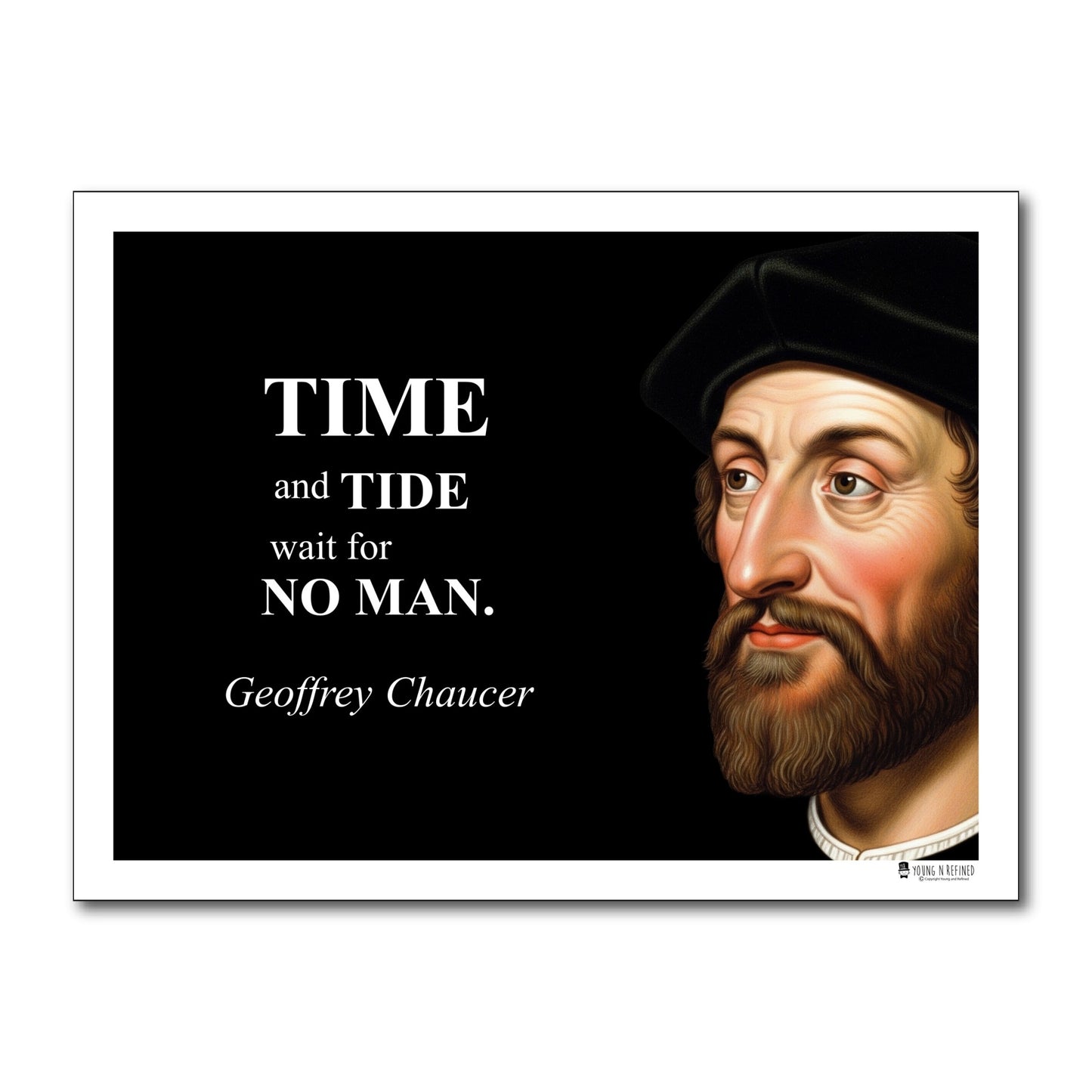 Geoffrey Chaucer Inspirational Quote Wall Art