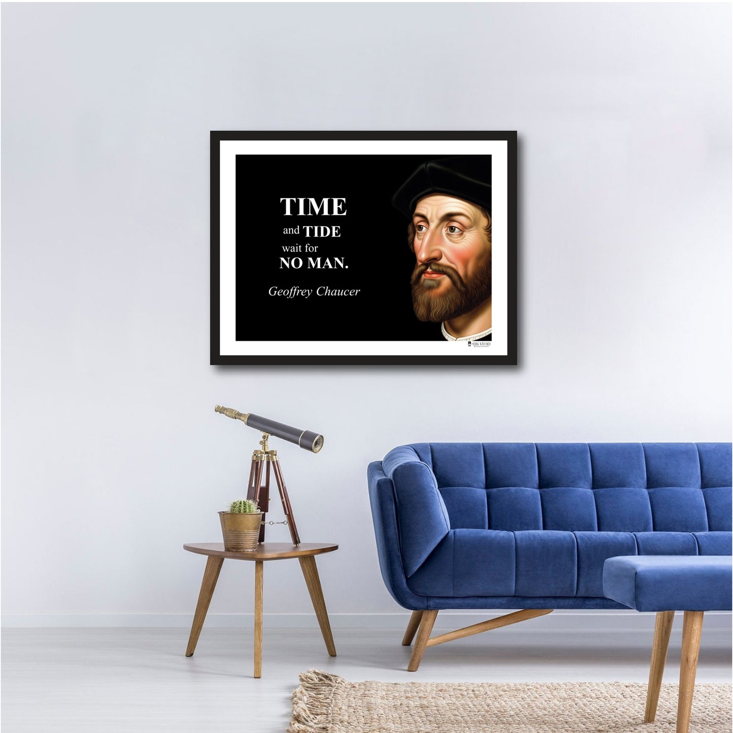 Geoffrey Chaucer Inspirational Quote Wall Art