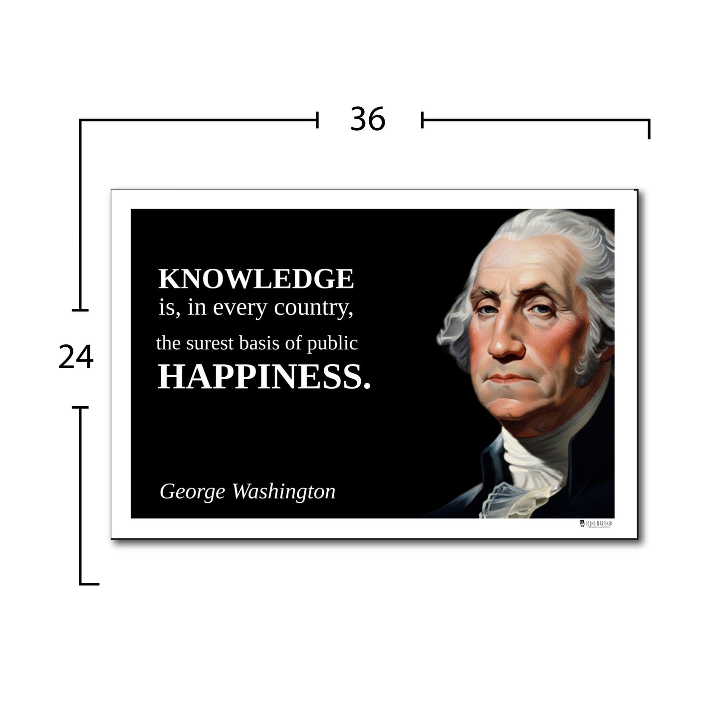 George Washington Inspirational Quote Wall Art