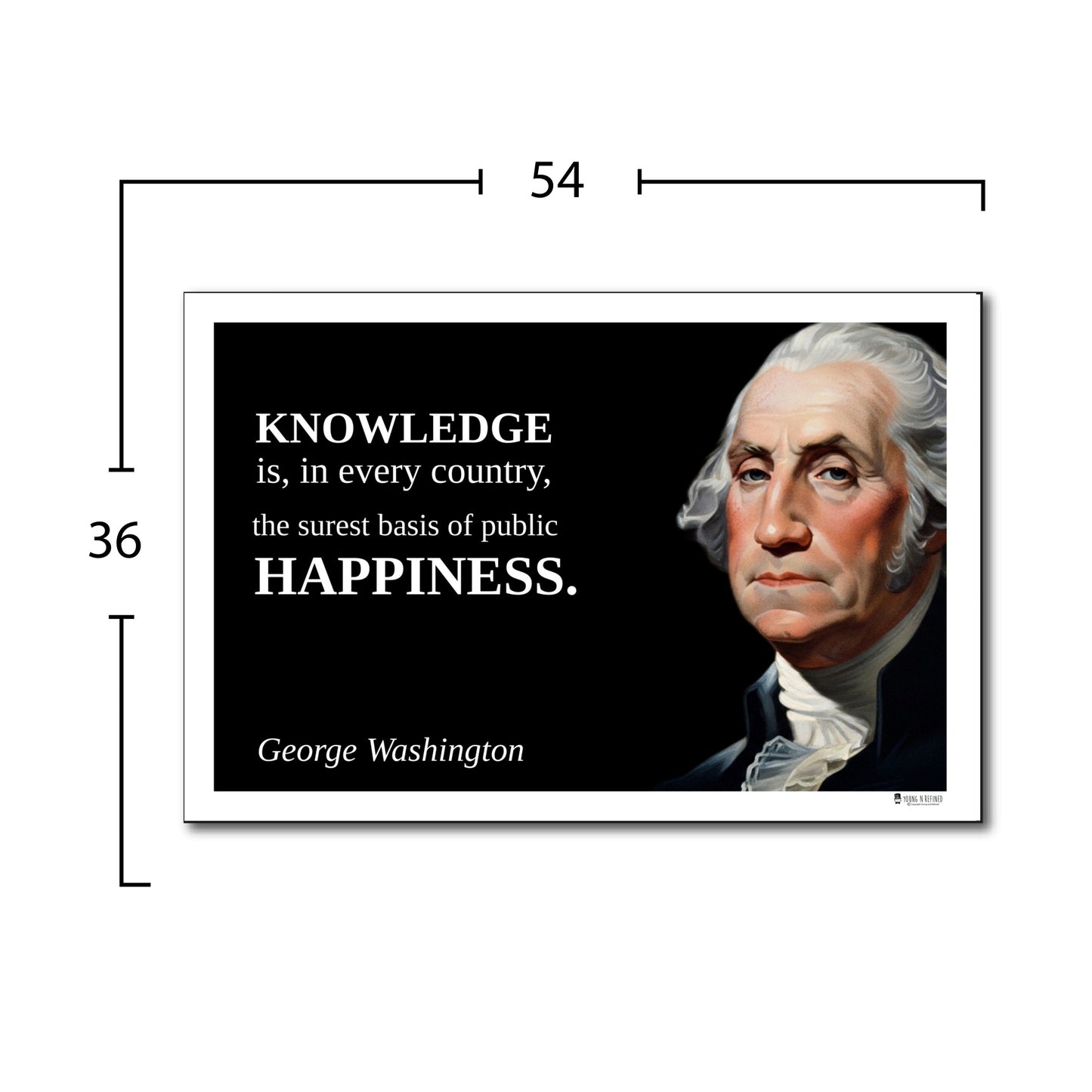 George Washington Inspirational Quote Wall Art
