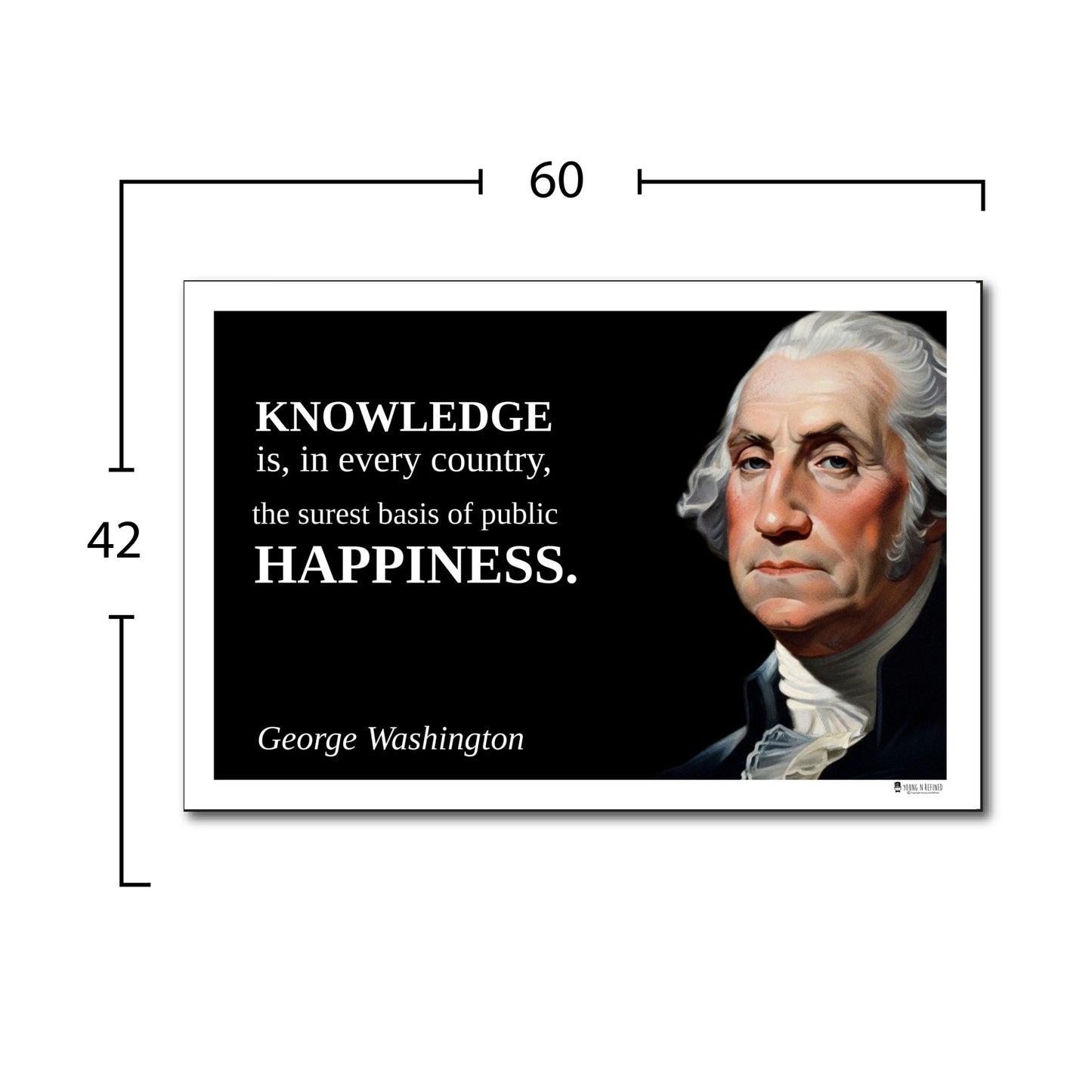 George Washington Inspirational Quote Wall Art