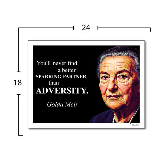 Golda Meir Inspirational Quote Wall Art
