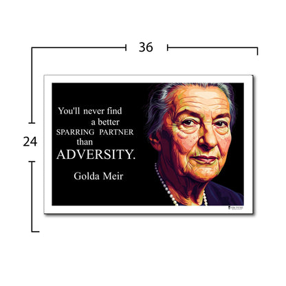 Golda Meir Inspirational Quote Wall Art