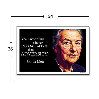 Golda Meir Inspirational Quote Wall Art