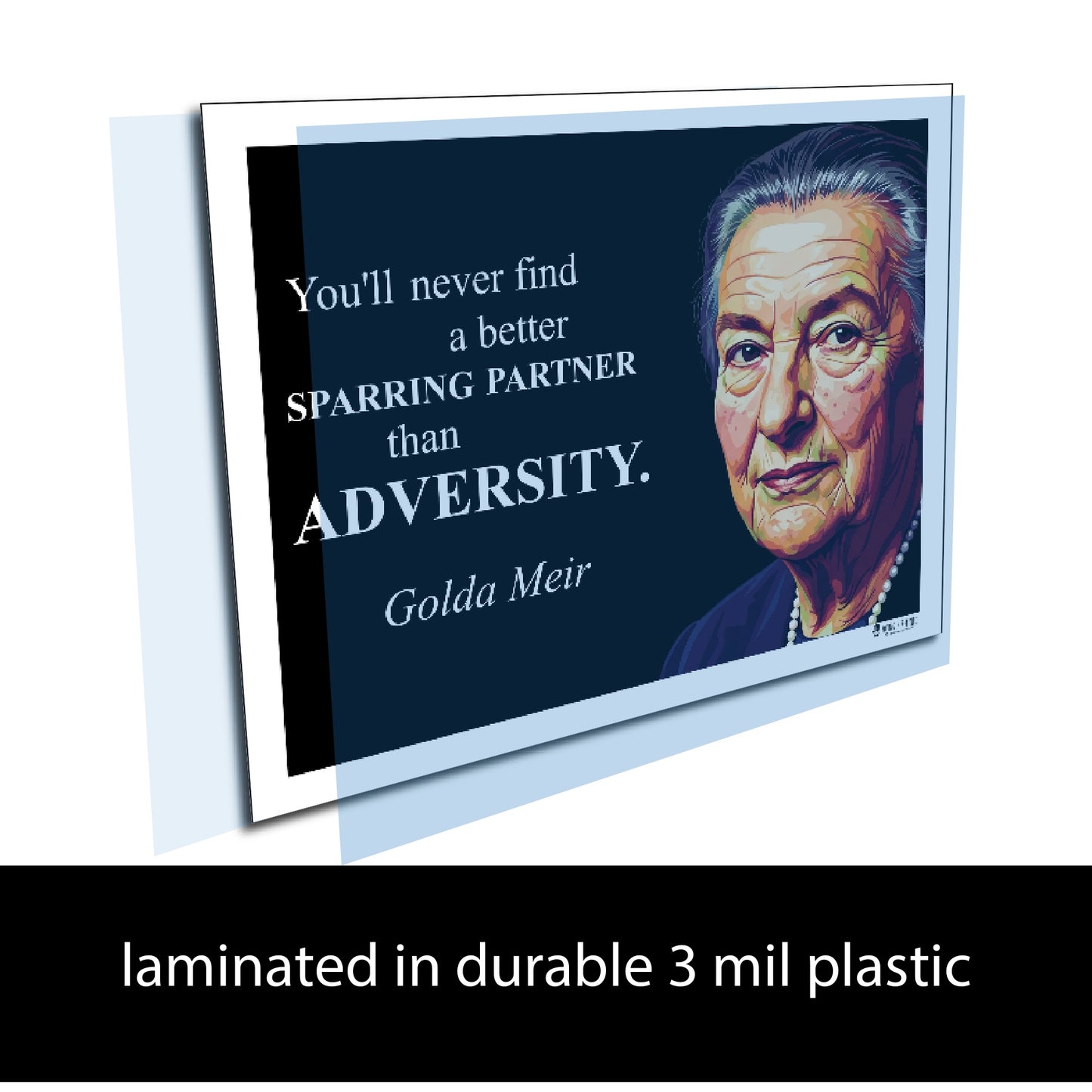 Golda Meir Inspirational Quote Wall Art