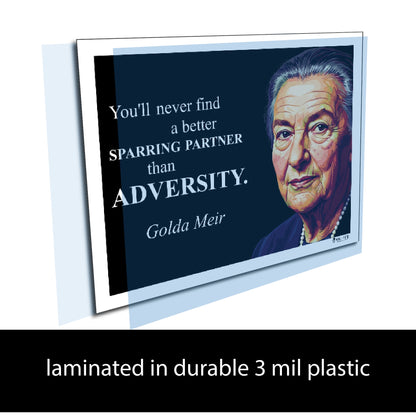 Golda Meir Inspirational Quote Wall Art