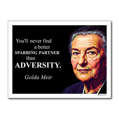 Golda Meir Inspirational Quote Wall Art