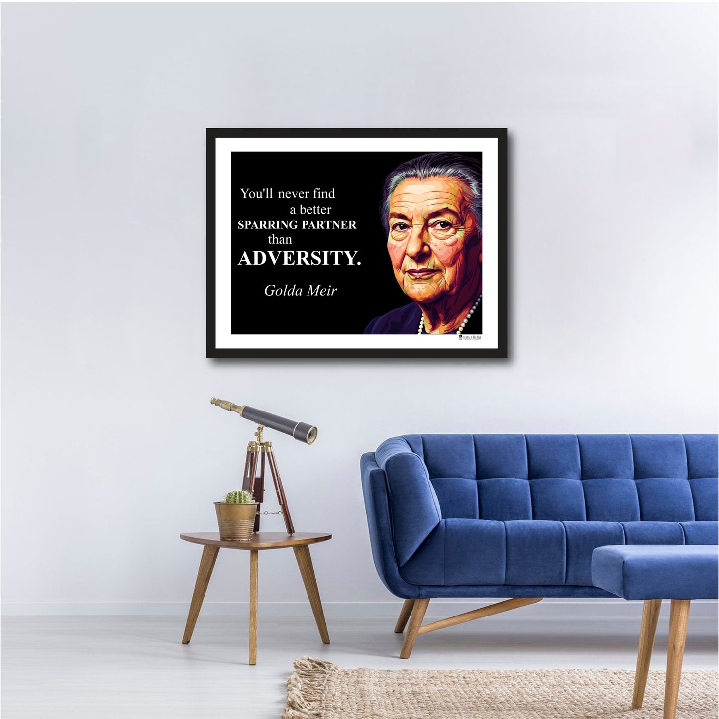 Golda Meir Inspirational Quote Wall Art