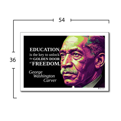 George Washington Carver Quote Poster - "EDUCATION is the key..."