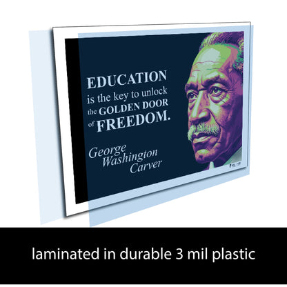 George Washington Carver Quote Poster - "EDUCATION is the key..."