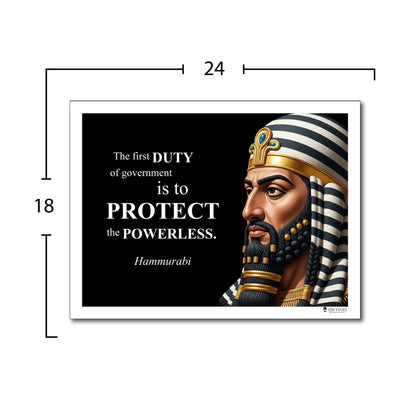 Hammurabi Inspirational Quote Poster (Duty) - Young N Refined