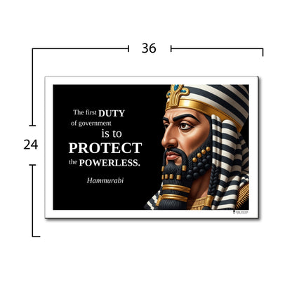 Hammurabi Inspirational Quote Poster (Duty) - Young N Refined