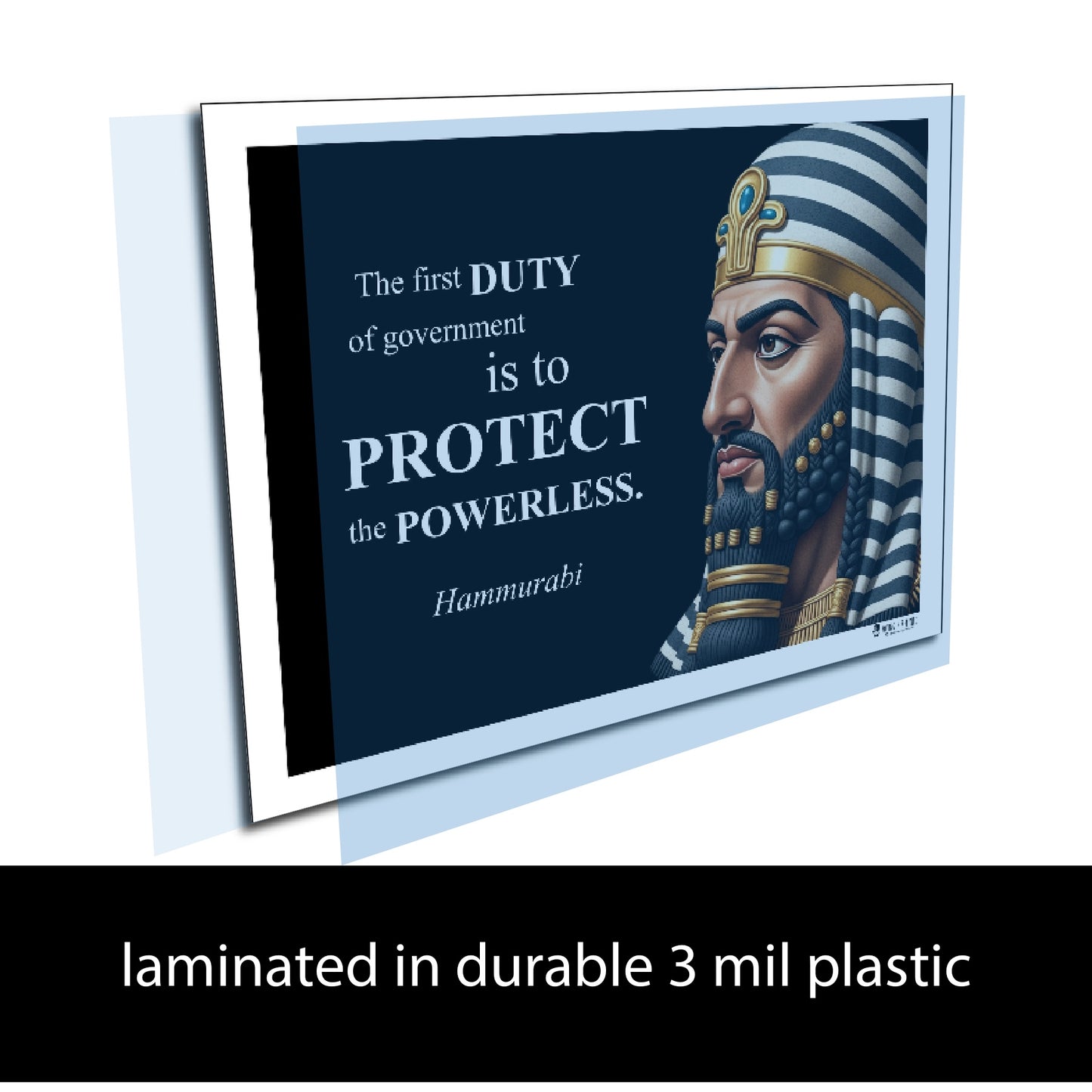 Hammurabi Inspirational Quote Poster (Duty) - Young N Refined